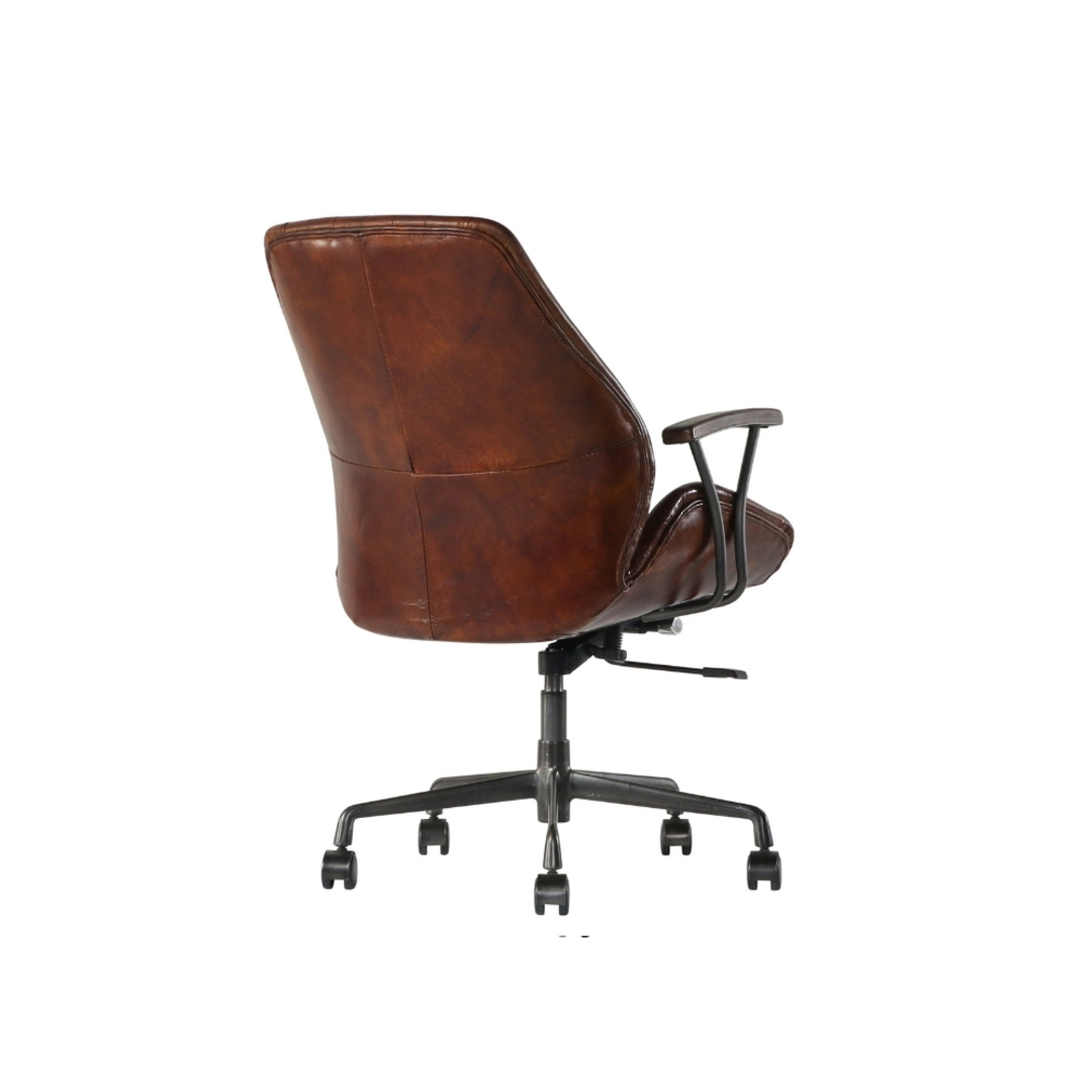 Gloucester Vintage Leather Office Chair Height Adjustable image 3
